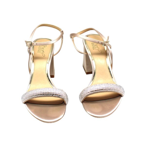 Earlene Womens Rhinestone Ankle Strap Dress Sandals - Picture 5 of 8